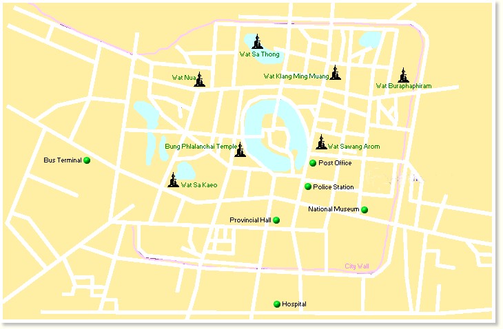 Stadtplan Roi Et